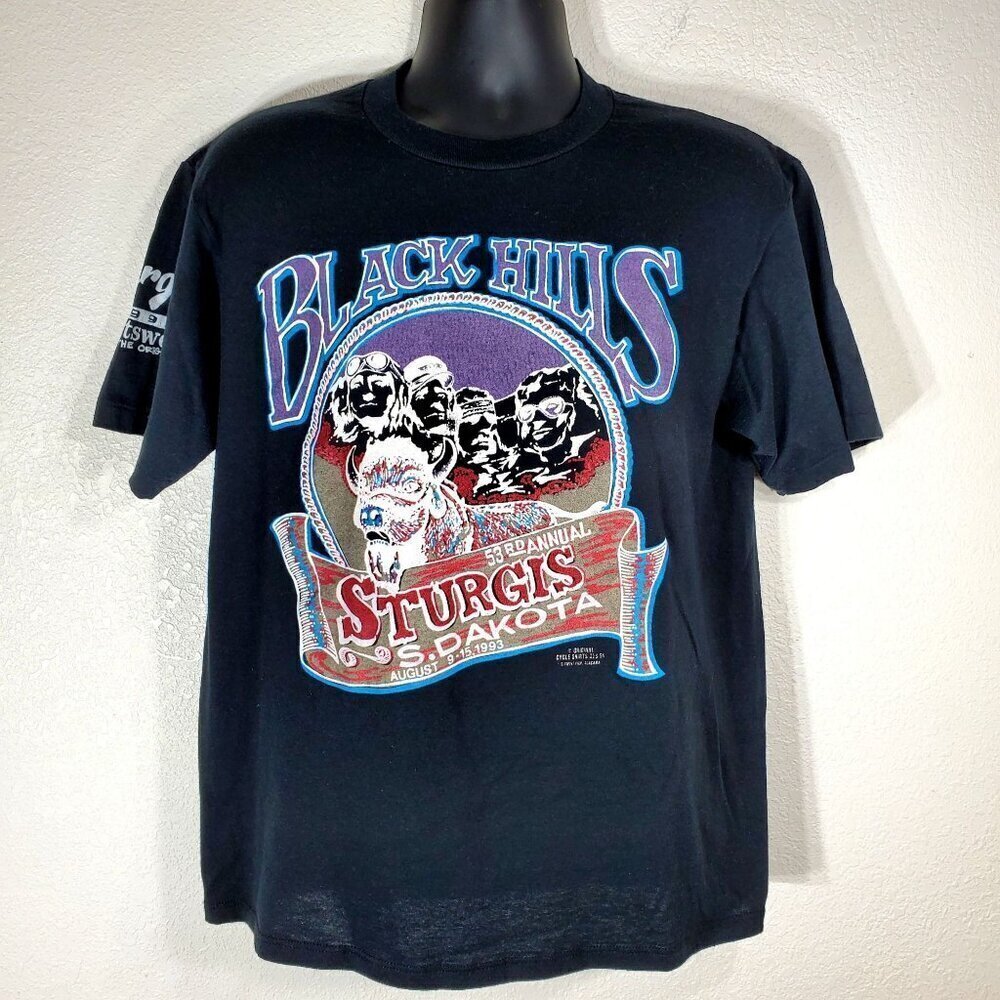 VTG 53rd Black Hills Sturgis Motorcycle Rally 1993 Collectible T Shirt Biker